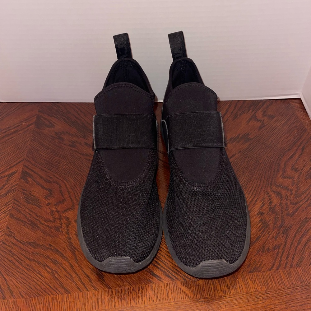 WeSC Mens PLSO02- PL Mesh Slip-On Sneakers Shoe Black